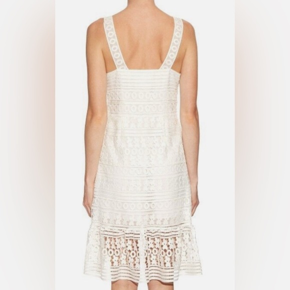 DVF TIANA SLEEVELESS LACE FLOUNCE DRESS Diana Von Furstenberg - Picture 5 of 16